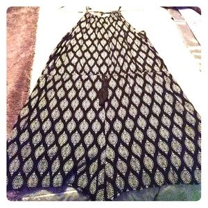 Black and White patterned romper